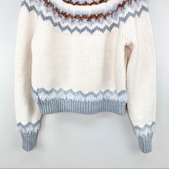 Lou & Grey Fair Isle Sweater White Size M - Picture 7 of 16